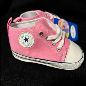 Infant Soft Sole Canvas First Walkers High Top Anti-Slip Sneakers Size 3 (Baby)